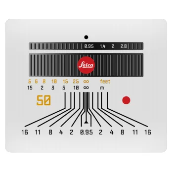 Leica Lens, Mousepad ορθογώνιο 23x19cm