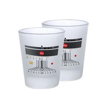 Leica Lens, Σφηνοπότηρα γυάλινα 45ml του πάγου (2 τεμάχια)