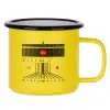 Metallic enamel MATT Yellow cup 360ml