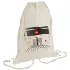 Τσάντα πλάτης πουγκί GYMBAG natural (28x40cm)