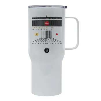 Leica Lens, Mega Stainless steel Tumbler with lid, double wall 750L