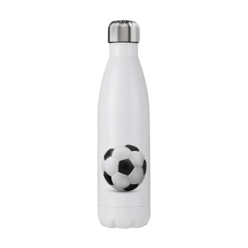 Soccer ball, Stainless steel, double-walled, 750ml