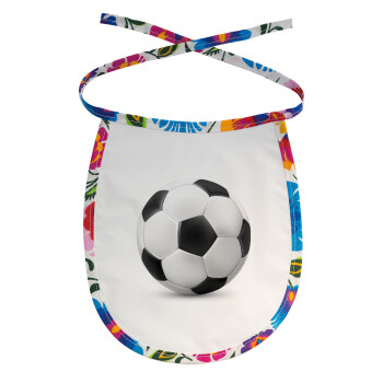 Soccer ball, Σαλιάρα μωρού αλέκιαστη με κορδόνι Χρωματιστή