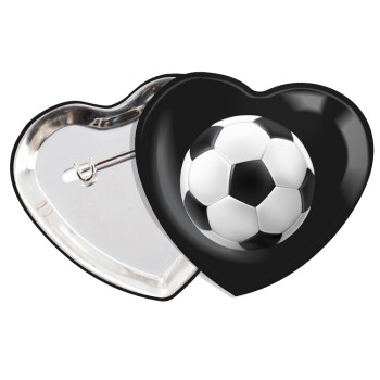 Μπάλα ποδοσφαίρου, Κονκάρδα παραμάνα καρδιά (57x52mm)