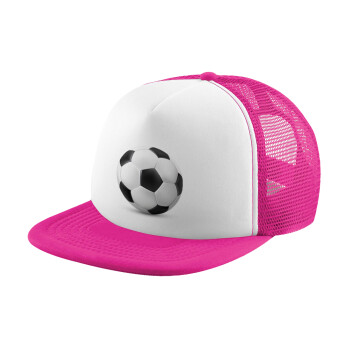 Μπάλα ποδοσφαίρου, Καπέλο Soft Trucker με Δίχτυ Pink/White 