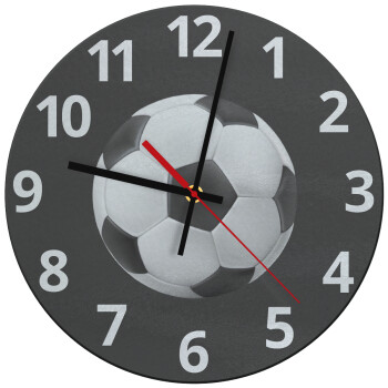 Soccer ball, Ρολόι τοίχου γυάλινο (30cm)