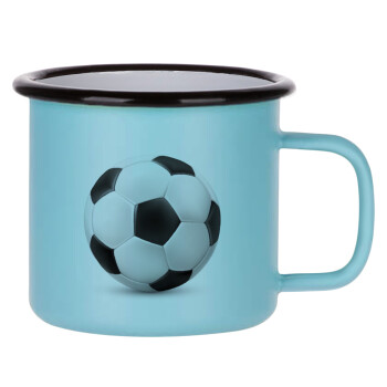 Soccer ball, Κούπα Μεταλλική εμαγιέ ΜΑΤ σιέλ 360ml
