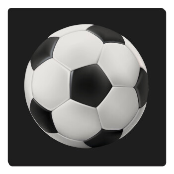 Μπάλα ποδοσφαίρου, Τετράγωνο μαγνητάκι ξύλινο 6x6cm