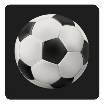 Soccer ball, Τετράγωνο μαγνητάκι ξύλινο 9x9cm