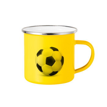 Μπάλα ποδοσφαίρου, Κούπα Μεταλλική εμαγιέ Κίτρινη 360ml