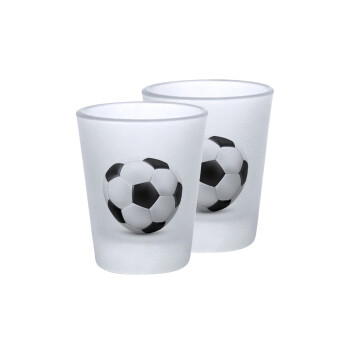 Μπάλα ποδοσφαίρου, Σφηνοπότηρα γυάλινα 45ml του πάγου (2 τεμάχια)