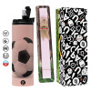 Easter candle,Travel Tumbler 2 Lids, with metal straw & cleaning brush & aromatic flat candle (30cm) (PINK)