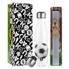 Easter candle, metallic white thermos bottle (500ml) & aromatic flat candle (30cm) (GRAY)