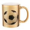 Mug ceramic, gold mirror, 330ml