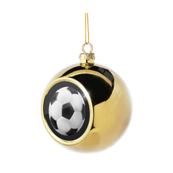 Μπάλα ποδοσφαίρου, Χριστουγεννιάτικη μπάλα δένδρου Χρυσή 8cm