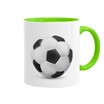 Μπάλα ποδοσφαίρου, Κούπα χρωματιστή βεραμάν, κεραμική, 330ml