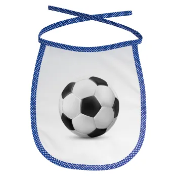 Soccer ball, Σαλιάρα μωρού αλέκιαστη με κορδόνι Μπλε