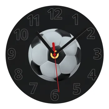 Soccer ball, Ρολόι τοίχου γυάλινο (20cm)
