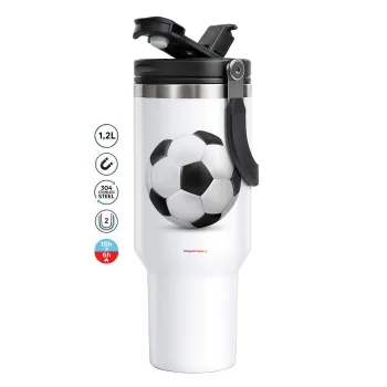 Μπάλα ποδοσφαίρου, Mega Tumbler με καπάκι, διπλού τοιχώματος (θερμό) 1,2L