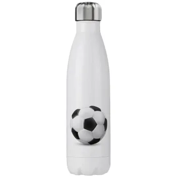 Soccer ball, Stainless steel, double-walled, 750ml