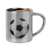 Double-wall metal cup for espresso (220ml)