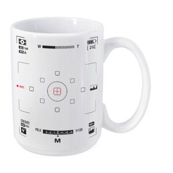 Camera viewfinder, Κούπα Mega, κεραμική, 450ml