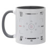 Mug colored grey, ceramic, 330ml