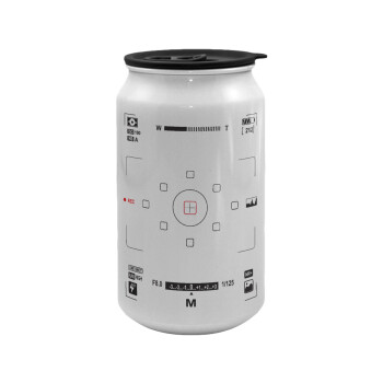 Camera viewfinder, Κούπα ταξιδιού μεταλλική με καπάκι (tin-can) 500ml