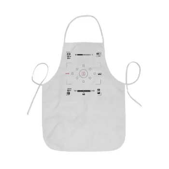 Camera viewfinder, Ποδιά Σεφ ολόσωμη κοντή  Παιδική (44x62cm)