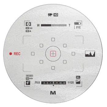 Camera viewfinder, Επιφάνεια κοπής γυάλινη στρογγυλή (30cm)