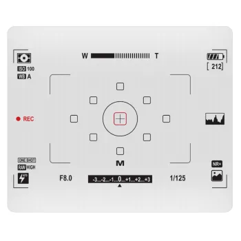 Camera viewfinder, Mousepad ορθογώνιο 23x19cm