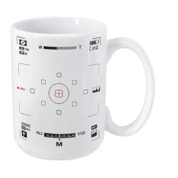 Camera viewfinder, Κούπα Mega, κεραμική, 450ml