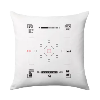 Camera viewfinder, Μαξιλάρι καναπέ 40x40cm περιέχεται το  γέμισμα