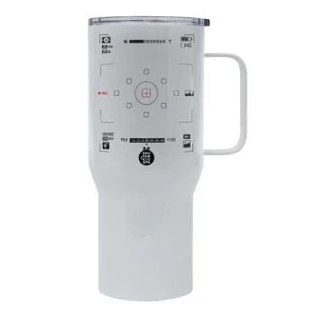 Camera viewfinder, Mega Stainless steel Tumbler with lid, double wall 750L