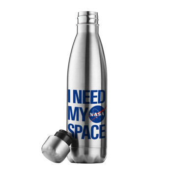 I need my space, Inox (Stainless steel) double-walled metal mug, 500ml