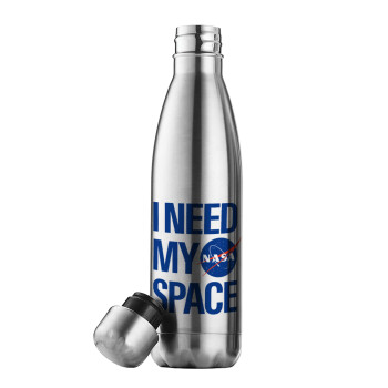 I need my space, Μεταλλικό παγούρι θερμός Inox (Stainless steel), διπλού τοιχώματος, 500ml