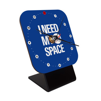 I need my space, Επιτραπέζιο ρολόι ξύλινο με δείκτες (10cm)