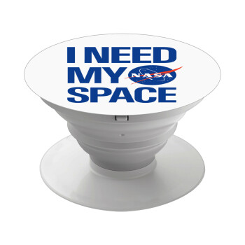 I need my space, Phone Holders Stand  White Hand-held Mobile Phone Holder