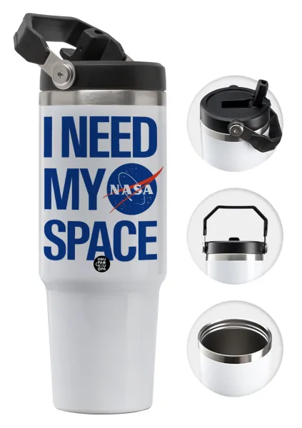 I need my space — 30oz stainless Steel Tumbler with Handle