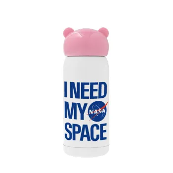 I need my space, Ροζ ανοξείδωτο παγούρι θερμό (Stainless steel), 320ml