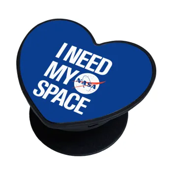 I need my space, Phone Holders Stand  καρδιά Μαύρο Βάση Στήριξης Κινητού στο Χέρι