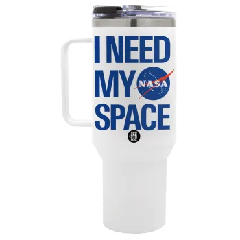 I need my space, Mega Tumbler με καπάκι, διπλού τοιχώματος (θερμό) 1,2L