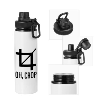 Oh Crop, Metal water bottle with safety cap, aluminum 850ml