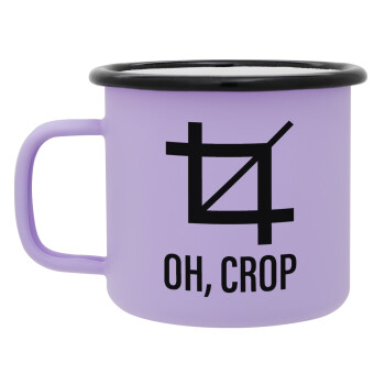 Oh Crop, Κούπα Μεταλλική εμαγιέ ΜΑΤ Light Pastel Purple 360ml