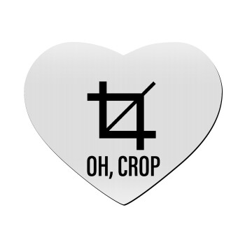 Oh Crop, Mousepad καρδιά 23x20cm