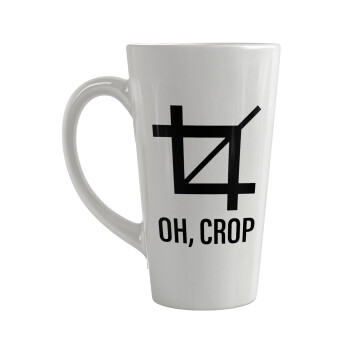 Oh Crop, Κούπα κωνική Latte Μεγάλη, κεραμική, 450ml