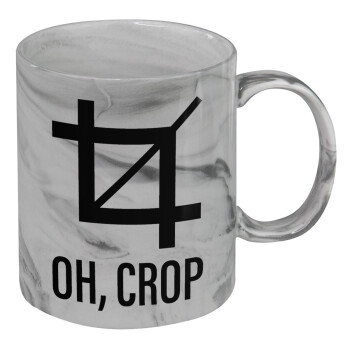 Oh Crop, Mug ceramic marble style, 330ml