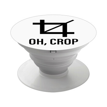 Oh Crop, Phone Holders Stand  White Hand-held Mobile Phone Holder