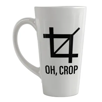 Oh Crop, Κούπα κωνική Latte Μεγάλη, κεραμική, 450ml