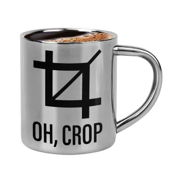 Oh Crop, Double-wall metal cup for espresso (220ml)